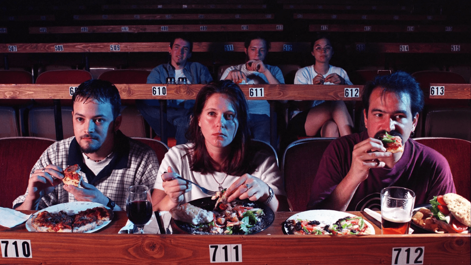 Inside Alamo Drafthouse cinema